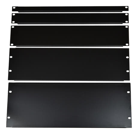 19" svart rackpanel