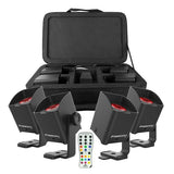 Chauvet FREEDOM H1 Batterilampa 4 st. m. Väska (svart) 