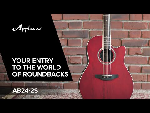 Applause E-akustisk Gitarrer AB24II CS Mid Cutaway - rubinröd satin (AB24-2S)