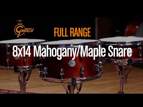 Gretsch virveltrumma Full Range mahogny/lönn - 14x8" (S1-0814-MMG)