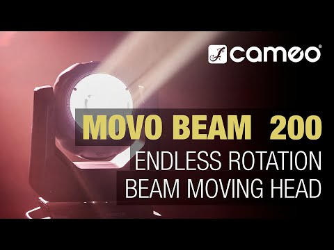Cameo MOVO BEAM 200 - Beam moving head med obegränsad rotation och LED-ring