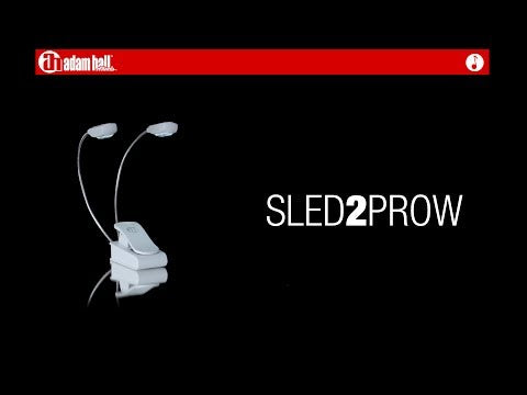 Adam Hall Stands SLED 2 PRO W - LED-lampa för notställ, vit