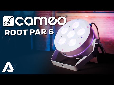 Cameo ROOT® PAR 6 WH SÆT 1 - Set inklusive 4 x CLROOTPAR6WH inkl. IR-fjärrkontroll (CLPFLAT1REMOTE)