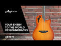 Applause E-akustisk Gitarrer Super Shallow Cutaway - Honeyburst satin (AE48-1I)