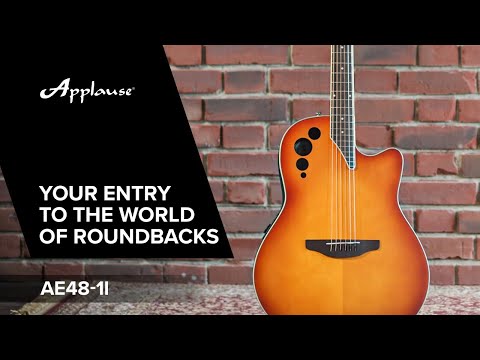 Applause E-akustisk Gitarrer Super Shallow Cutaway - Honeyburst satin (AE48-1I)