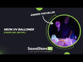 Neonfärgade UV-ballonger (Mix, 100 st.) 