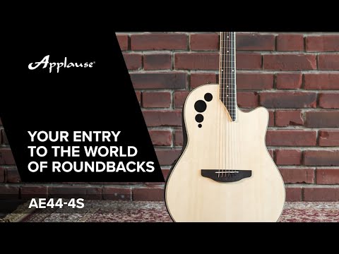 Applause E-akustiska Gitarrer AE44II Mid Cutaway - Naturlig satin (AE44-4S)
