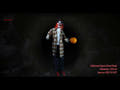 Halloween-figur klovnen Hatty, animeret, 185 cm