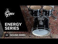 Gretsch Energy trumset 20", Black, med Paiste 101 (2 cymbaler)