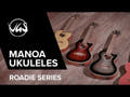 GEWA Tenor E-akustisk Ukulele Manoa Roadie - E-A tenor (Silverskugga)