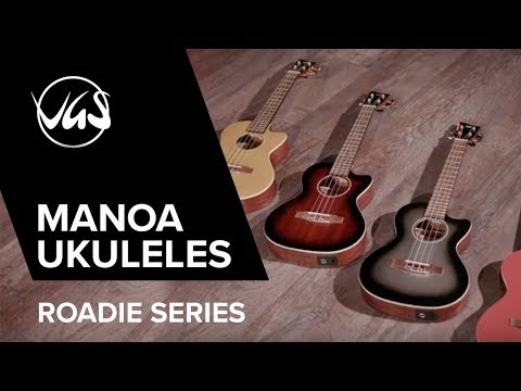 GEWA Tenor E-akustisk Ukulele Manoa Roadie - E-A tenor (Silverskugga)