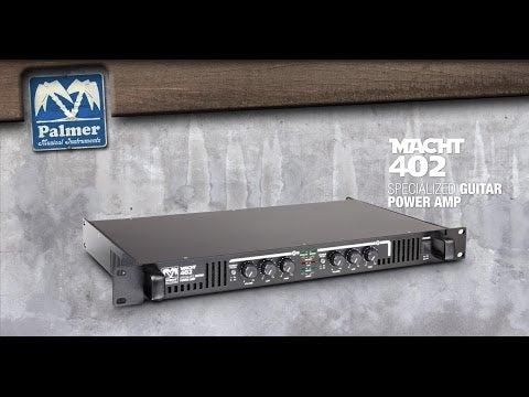 Palmer MACHT 402 - 19" stereo-slutsteg för gitarr