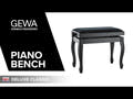 GEWA pianopall Deluxe Classic - svart matt