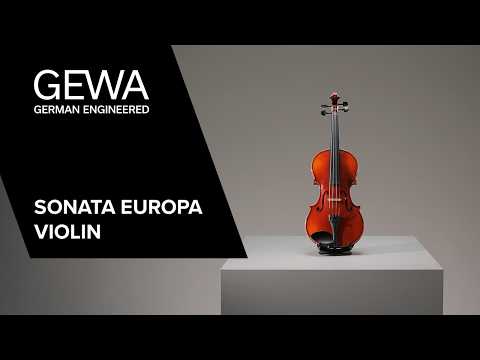 GEWA Sonata Europa violin 4/4 med aflang kasse og massaranduba-bue
