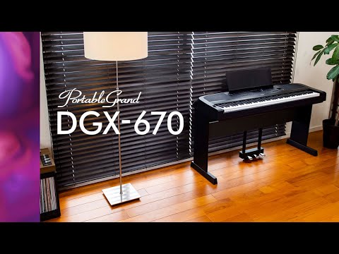 Yamaha DGX670 digitalpiano (vit)