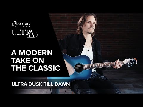 Ovation E-akustisk Gitarrer Pro Series Ultra mellandjup utan cutaway - Skymning till gryning (1516DTD-G)