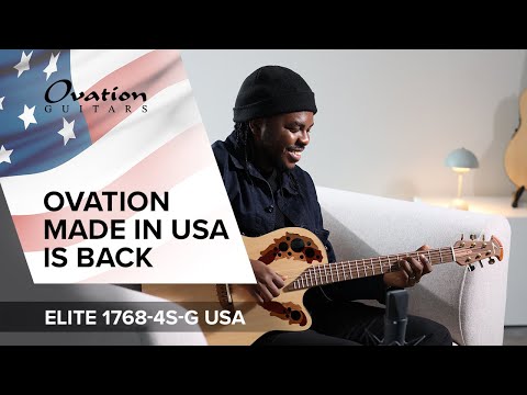 Ovation E-akustisk Gitarrer Pro Series Elite USA - Natural Satin (1768-4S-G)