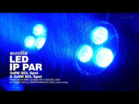 EUROLITE LED IP PAR 3x9W SCL Spot