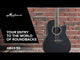 Applause E-akustisk Gitarrer AB24II CS Mid Cutaway - svart satin (AB24-5S)