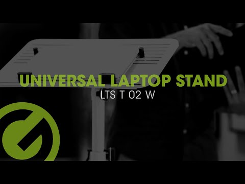 Gravity LTS T 02 W - Universell laptopstativ med justerbara hållstift och stålfot