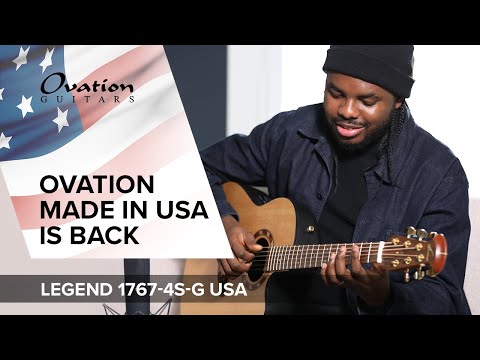 Ovation E-akustisk Gitarrer Pro Series Legend USA - Natural Satin (1767-4S-G)