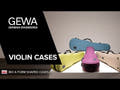 GEWA Form shaped violin case BIO A - violett