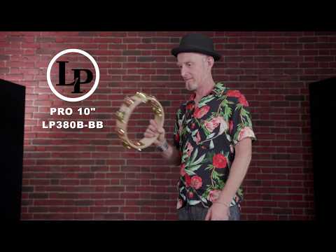 Latin Percussion tamburin Pro 10 in dubbelradig - LP380B-BB (LP380B-BB)