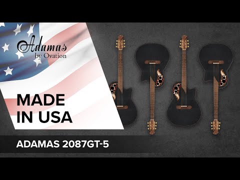 Adamas E-akustiska Gitarrer 2087GT Deep Contour Cutaway - svart (2087GT-5-G)