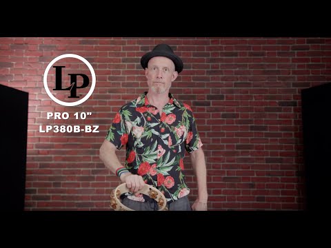 Latin Percussion tamburin Pro 10 in dubbelradig - LP380B-BB (LP380B-BB)