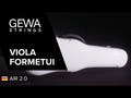 GEWA altfiolformat fodral Air 2.0 - Röd högblank