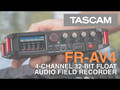 Tascam 4-kanals audio recorder HDMI timecode