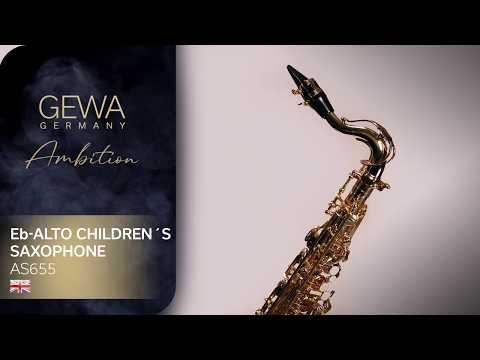 GEWA Ambition AS655 Eb-altsaxofon för barn, guldlack