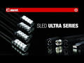 Adam Hall Stands SLED 1 ULTRA XLR 3 - 3-polig XLR-svanhalslampa med 4 COB-LED'er