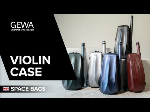 GEWA ryggsäck för fodral till Fioler Space Bag - Silver 4/4 - 3/4 (33 x 67 (with bow case 79 ) x 19 cm)