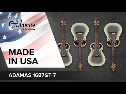 Adamas E-akustiska Gitarrer 1687GT Deep Non-Cutaway - omvänd beige burst (1687GT-7-G)