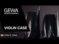 GEWA ryggsäck för fodral till Fioler Space Bag - Titanium 1/2 - 1/4 (33 x 63 (with bow case 66 ) x 19 cm)