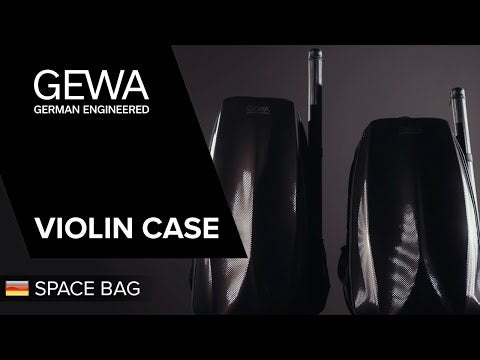 GEWA ryggsäck för fodral till Fioler Space Bag - Titanium 1/2 - 1/4 (33 x 63 (with bow case 66 ) x 19 cm)