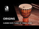 Toca Djembe Origins-serien - Afrikansk mask (TODJ-12AM)