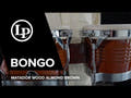 Latin Percussion bongo Matador trä - mandelbrun (M201-ABW)