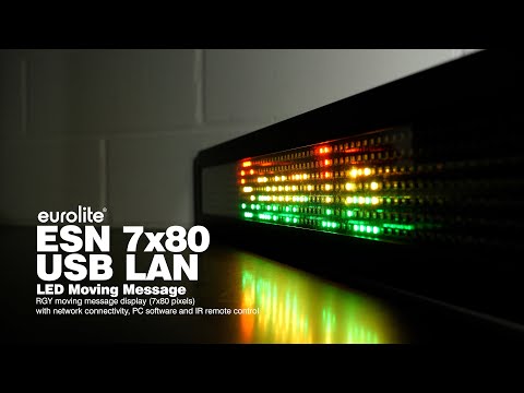 EUROLITE ESN 7x80 USB LAN LED rörligt meddelande
