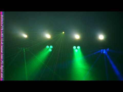 Eurolite Set LED KLS Laser Bar FX + M-3 Speaker System Stativ