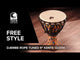 Toca Djembe Freestyle Rope Tuned - Woodstock Purple (SFDJ-9WP)