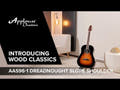 Applause akustiska Gitarrer Wood Classics AAS96-1 Dreadnought Slope Shoulder - Sunburst (AAS96-1)