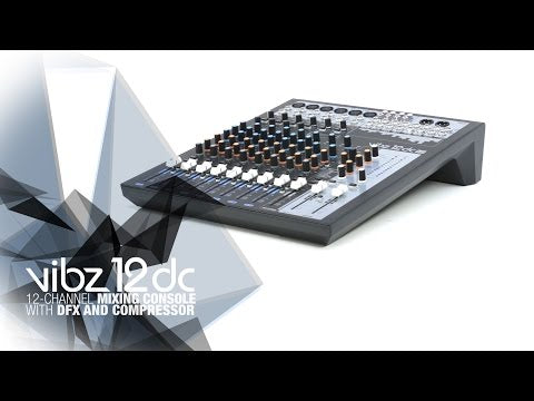 LD Systems VIBZ 12 DC - 12-kanals mixerkonsol med DFX och kompressor