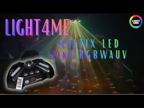 LIGHT4ME MULTIX 3-i-1 LED-scensisk multieffektlampa