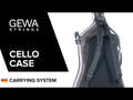 GEWA Cellos-fodral bärsystem Air - fäste med 3 D-ringar