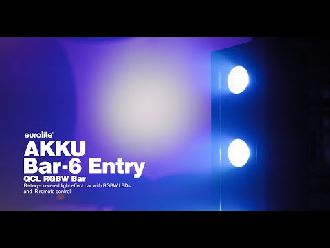 EUROLITE AKKU Bar-6 Entry QCL RGBW-ljuslist