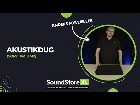 Akustikduk pr 3 m² (svart)