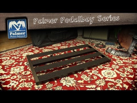 Palmer PEDALBAY® 80 - Lätt, variabelt pedalboard med skyddande softcase, 80 cm