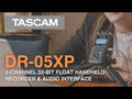Tascam DR-05XP håndholdt optager, diktafon